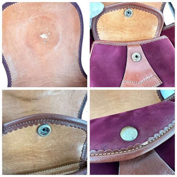 Loewe Vintage Anagram Sevilla Suede Leather Shoulder Bag - Picture 10 of 11